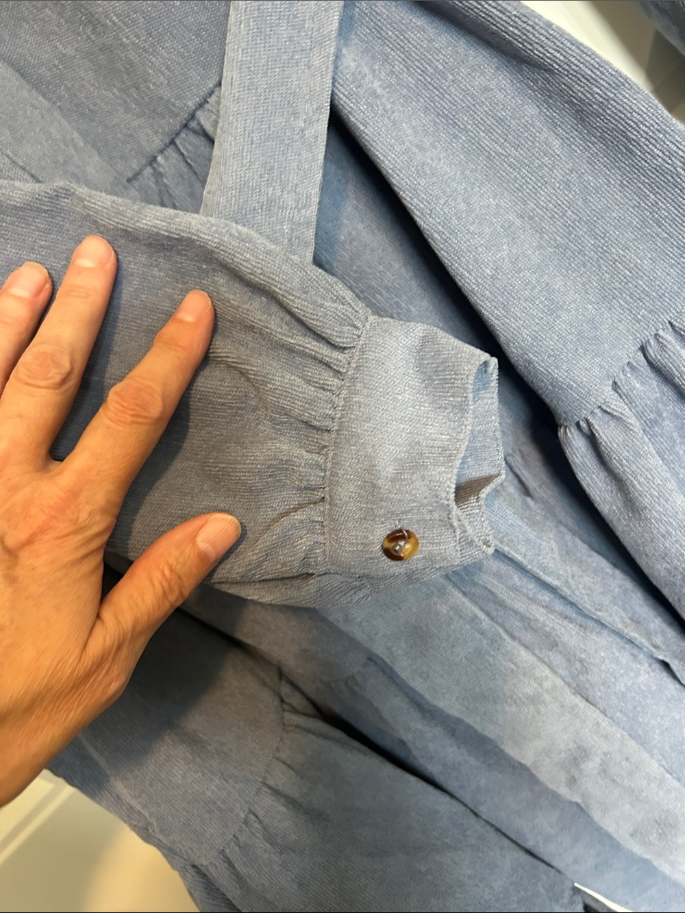 Simply Southern Tiered Corduroy Shirt Dress - Picture 6 of 6